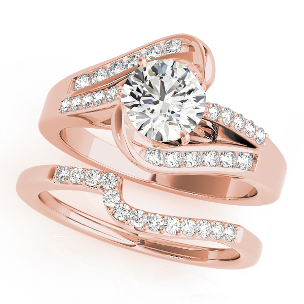 The Wren Bypass Engagement Ring, set view