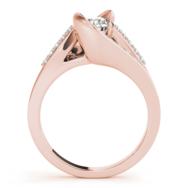 The Wren Bypass Engagement Ring, side view