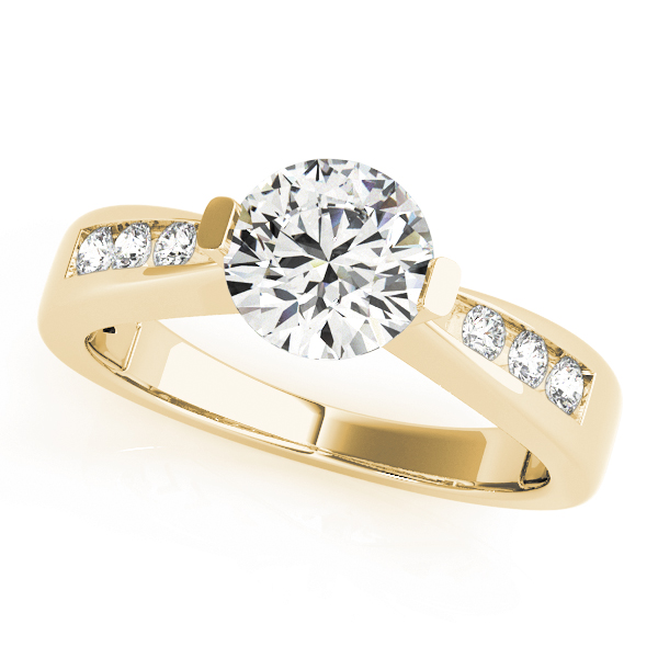 The Lucia Single-Row Engagement Ring, front view