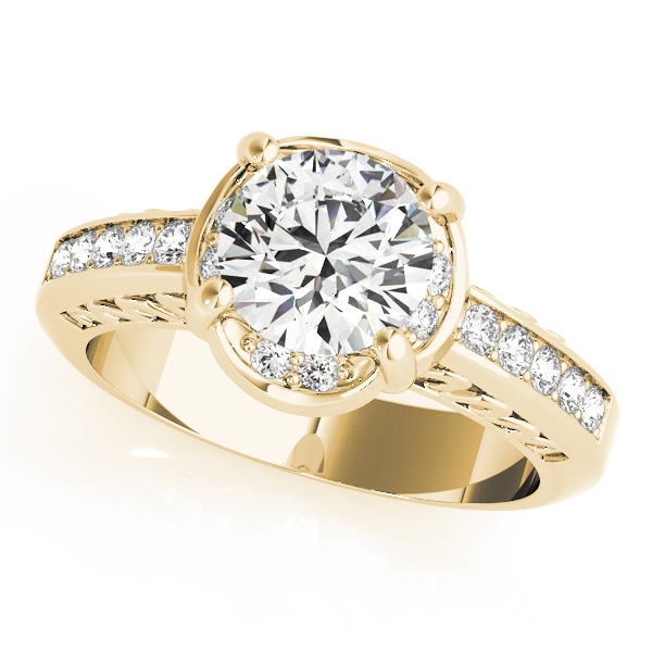 The Wilhelmina Single-Row Engagement Ring, front view