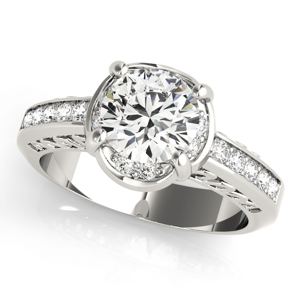 ENGAGEMENT RINGS SINGLE ROW PRONG