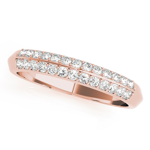 Multirow Pavé Wedding Bands