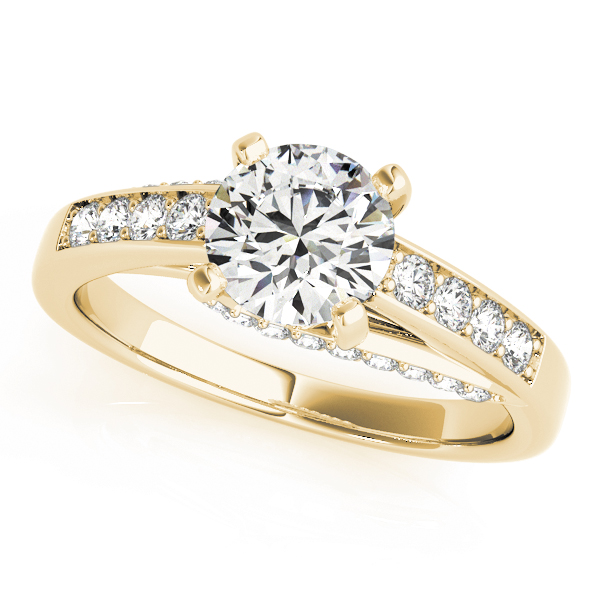 The Evelyn Channel-Set Engagement Ring, front view