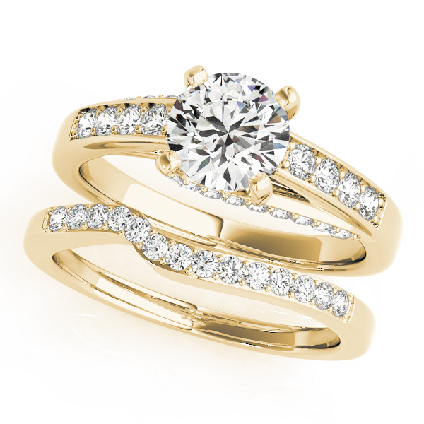 The Evelyn Channel-Set Engagement Ring, set view