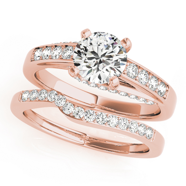 The Evelyn Channel-Set Engagement Ring, set view