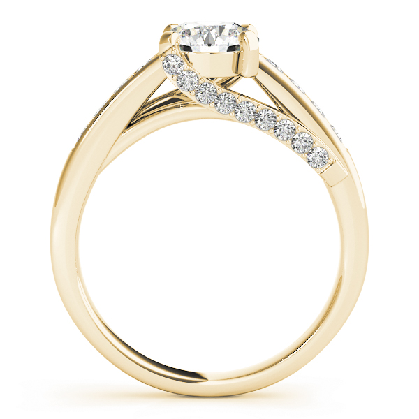 The Evelyn Channel-Set Engagement Ring, side view