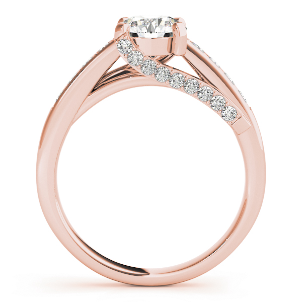 The Evelyn Channel-Set Engagement Ring, side view