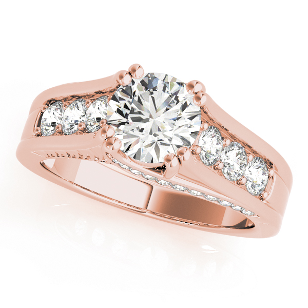 The Giselle Single-Row Engagement Ring, front view
