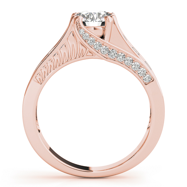 The Giselle Single-Row Engagement Ring, side view