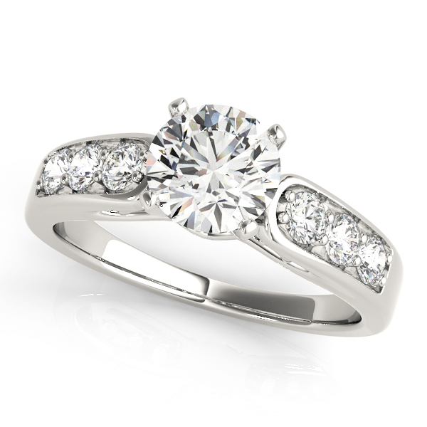 Single Row Channel Set Engagement Rings