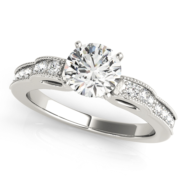 ENGAGEMENT RINGS SINGLE ROW PRONG
