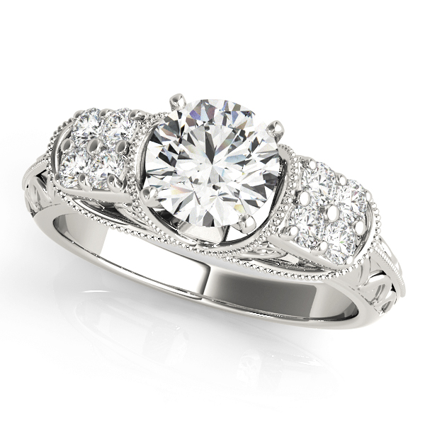 Antique Filigree Milgrain Engagement Rings