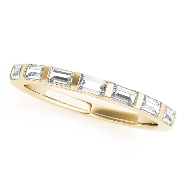 Straight Baguette Wedding Band