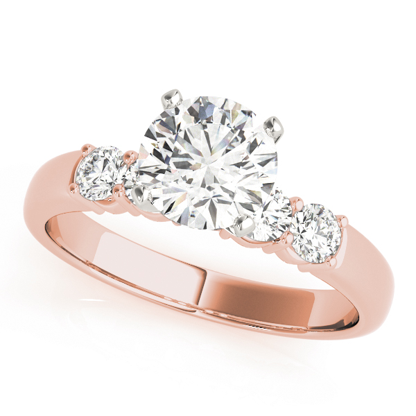 Shared Prong Engagement Ring