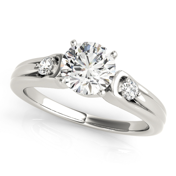 3-Stone Split Shank Engagement Rings