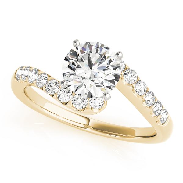 Bypass Split Prong Engagement Rings