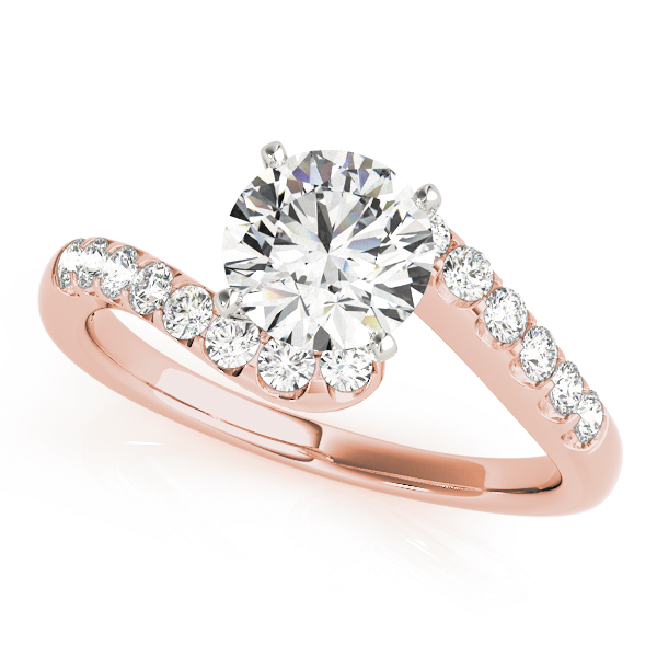 Bypass Split Prong Engagement Rings