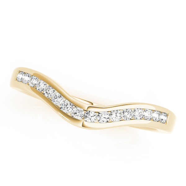 Channel Set Wedding Band