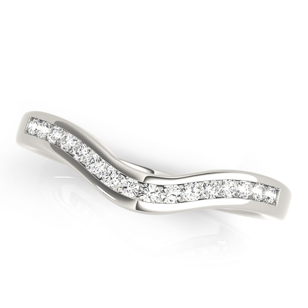 Channel Set Wedding Band