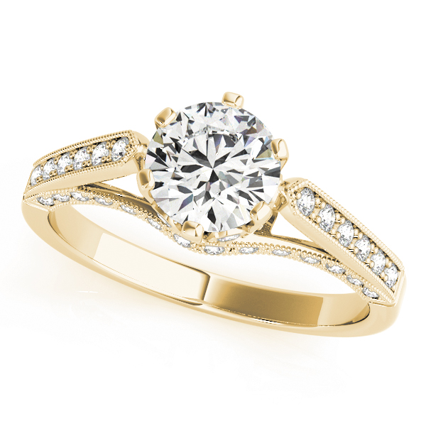 ENGAGEMENT RINGS SINGLE ROW PRONG