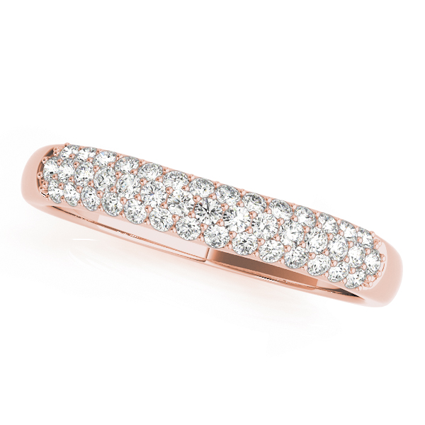 Multirow Pavé Wedding Ring