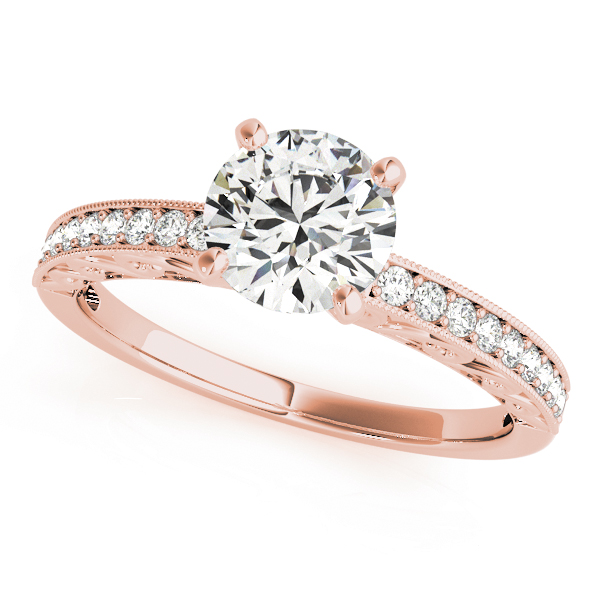 Vintage-Inspired Prong In Channel Engagement Ring