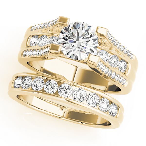 The Gwendolyn Cathedral Engagement Ring, set view