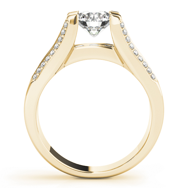 The Gwendolyn Cathedral Engagement Ring, side view
