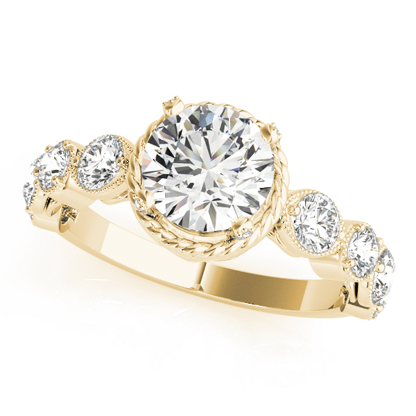 The Mia Cluster Engagement Ring, front view