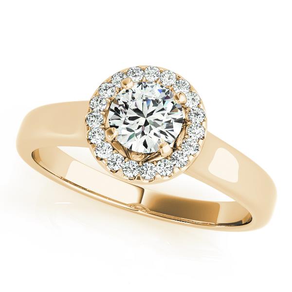 Round Halo Engagement Ring