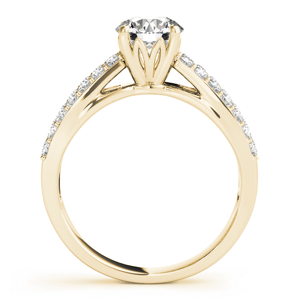 The Esme Multi-Row Engagement Ring, side view