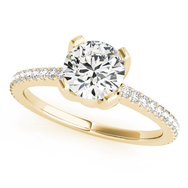 ENGAGEMENT RINGS SINGLE ROW PRONG