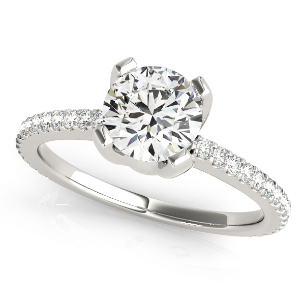 ENGAGEMENT RINGS SINGLE ROW PRONG