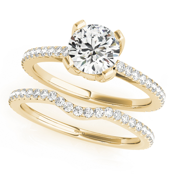 The Seraphina Single-Row Engagement Ring, set view