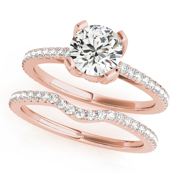 The Seraphina Single-Row Engagement Ring, set view