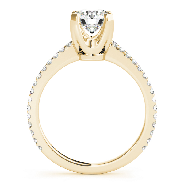 The Seraphina Single-Row Engagement Ring, side view