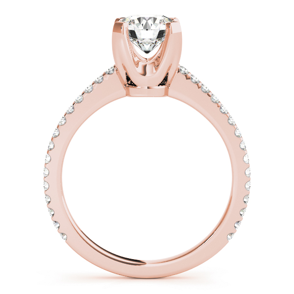 The Seraphina Single-Row Engagement Ring, side view
