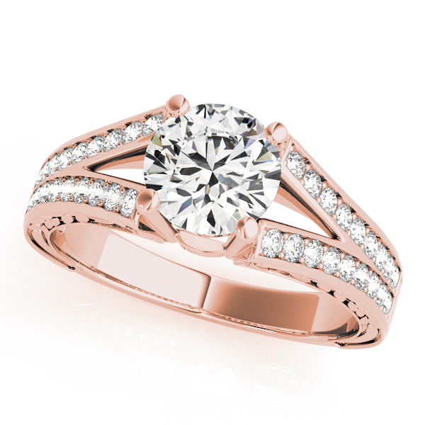 The Seraphina Vintage Engagement Ring, front view