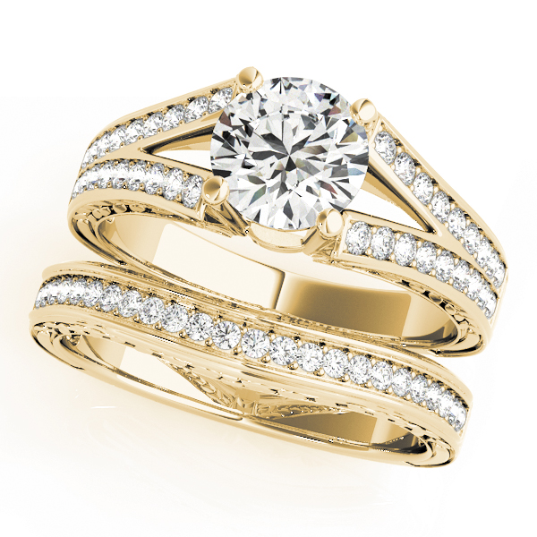 The Seraphina Vintage Engagement Ring, set view
