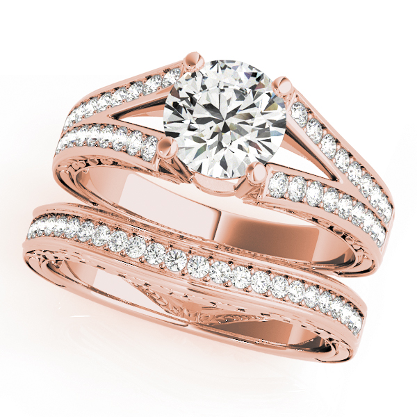The Seraphina Vintage Engagement Ring, set view