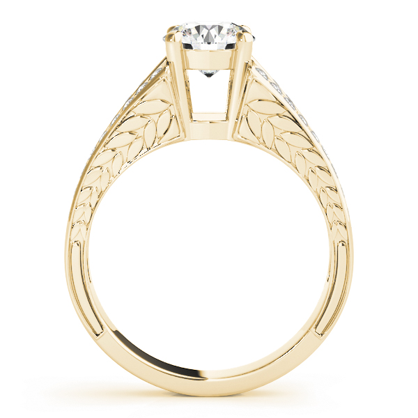 The Seraphina Vintage Engagement Ring, side view
