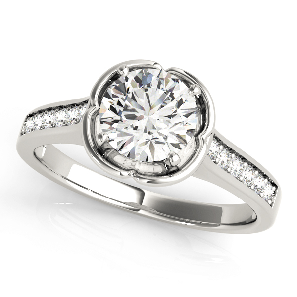 ENGAGEMENT RINGS SINGLE ROW PRONG