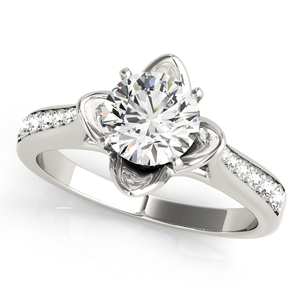 ENGAGEMENT RINGS SINGLE ROW PRONG