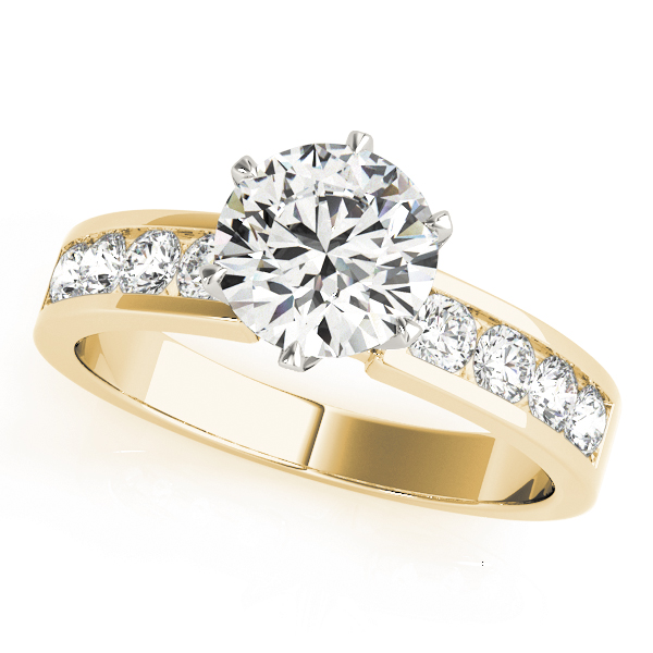 The Winifred Channel-Set Engagement Ring, front view
