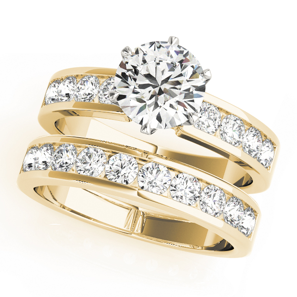 The Winifred Channel-Set Engagement Ring, set view