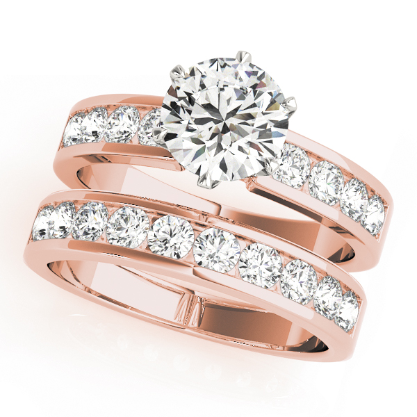 The Winifred Channel-Set Engagement Ring, set view