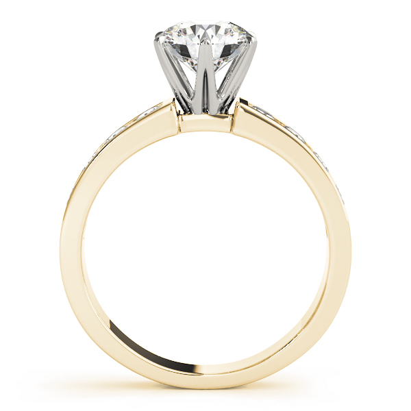 The Winifred Channel-Set Engagement Ring, side view