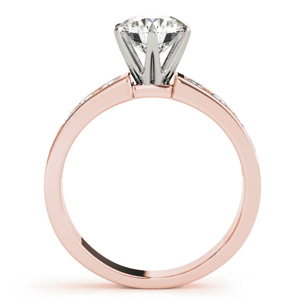 The Winifred Channel-Set Engagement Ring, side view