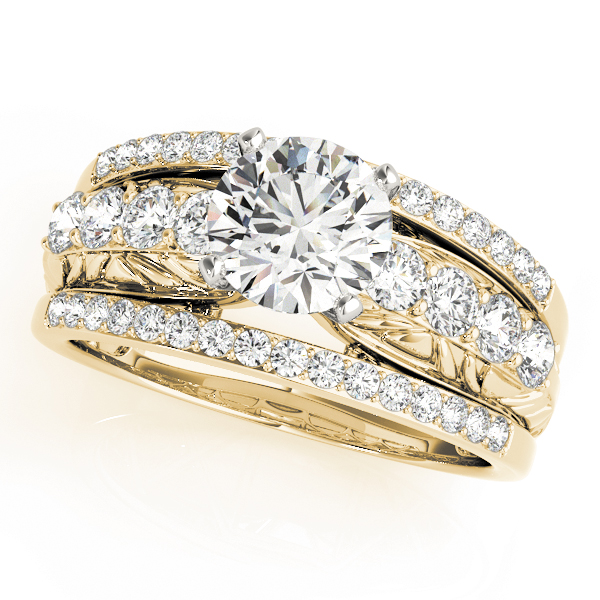 Multirow Filigree Engagement Rings