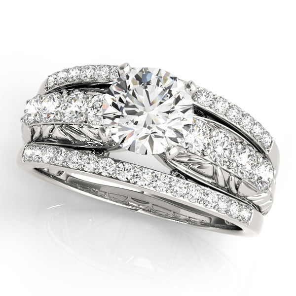Multirow Filigree Engagement Rings